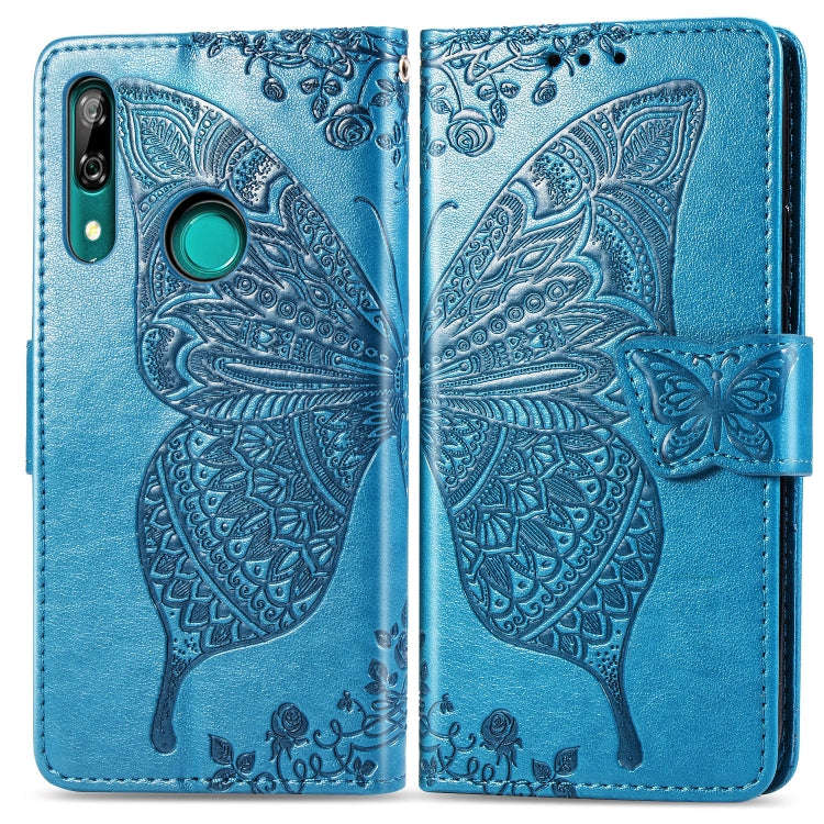 Butterfly Love Flowers Embossing Horizontal Flip Leather Case For Huawei P Smart Z with Holder & ...