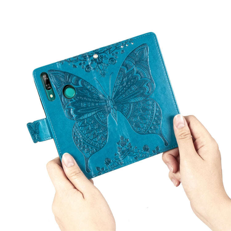 Butterfly Love Flowers Embossing Horizontal Flip Leather Case For Huawei P Smart Z with Holder & ...
