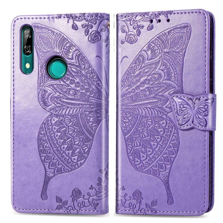 Butterfly Love Flowers Embossing Horizontal Flip Leather Case For Huawei P Smart Z with Holder & ...