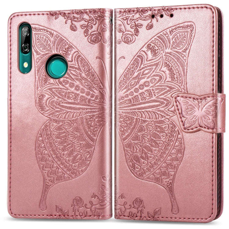 Butterfly Love Flowers Embossing Horizontal Flip Leather Case For Huawei P Smart Z with Holder & ...