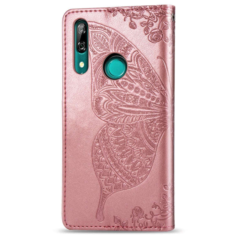 Butterfly Love Flowers Embossing Horizontal Flip Leather Case For Huawei P Smart Z with Holder & ...