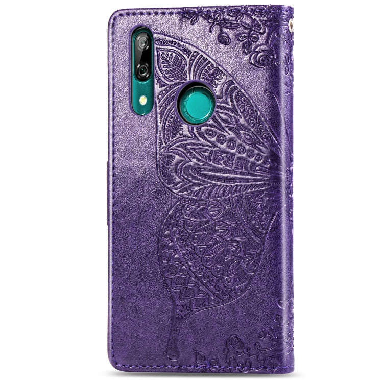 Butterfly Love Flowers Embossing Horizontal Flip Leather Case For Huawei P Smart Z with Holder & ...