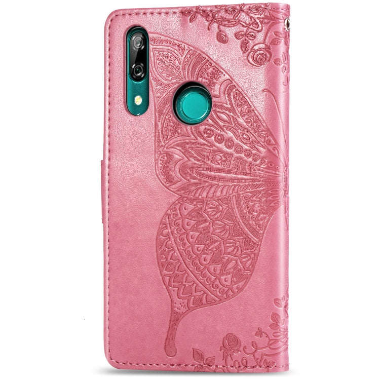 Butterfly Love Flowers Embossing Horizontal Flip Leather Case For Huawei P Smart Z with Holder & ...