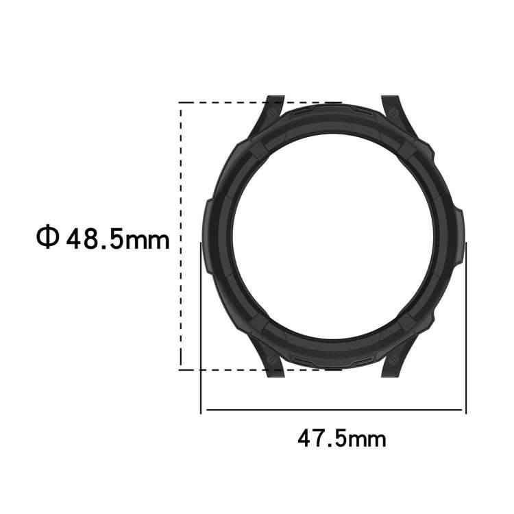 For Samsung Galaxy Watch6 Classic 47mm ENKAY Hat-Prince 2 in 1 TPU Armor Watch Case + 0.2mm 9H Te...