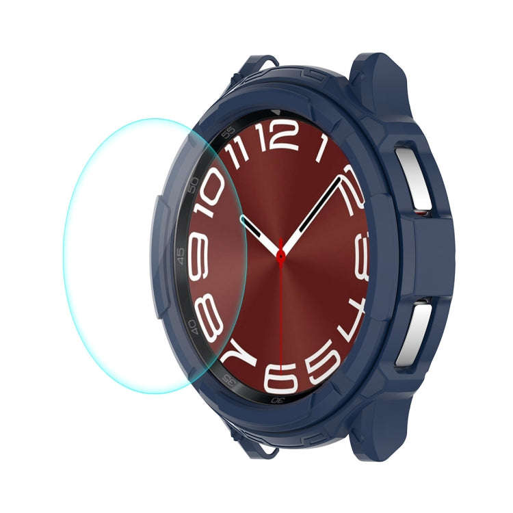 For Samsung Galaxy Watch6 Classic 43mm ENKAY Hat-Prince 2 in 1 TPU Armor Watch Case + 0.2mm 9H Te...