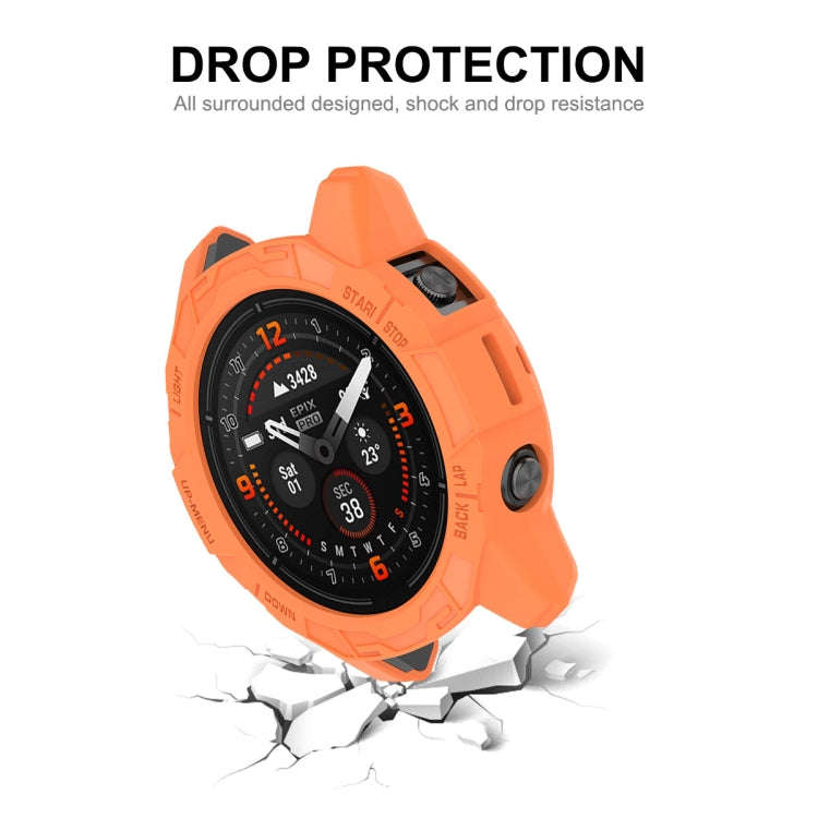 For Garmin Epix Pro 47mm / Fenix 7 / 7 Pro ENKAY Hat-Prince TPU Armor Designed Watch Protective C...