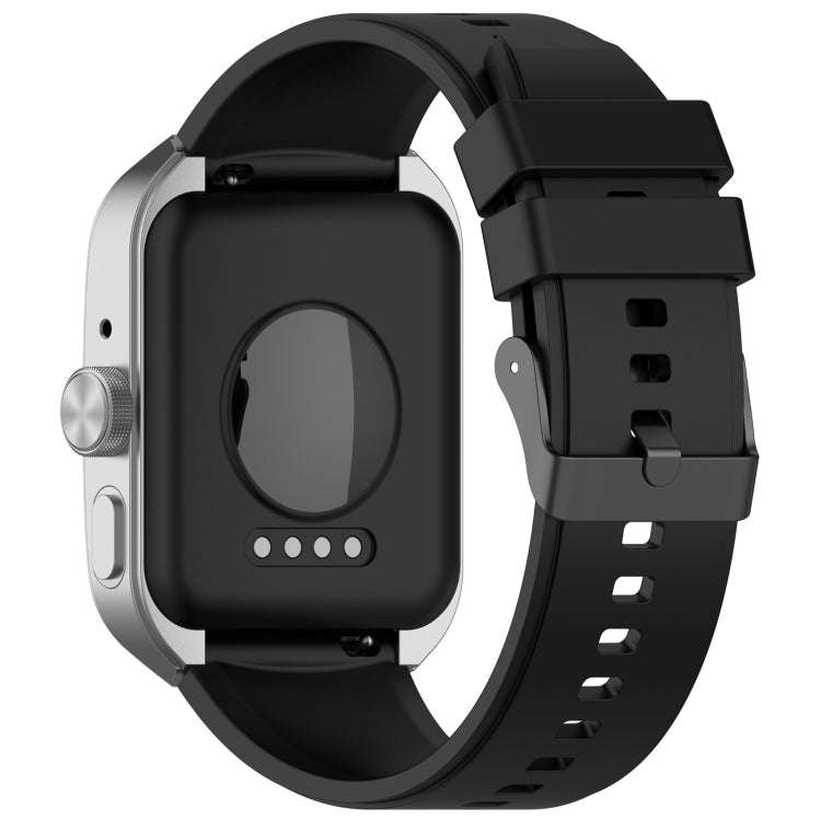 For OPPO Watch 4 Pro 22mm Solid Color Silicone Watch Band(Black)