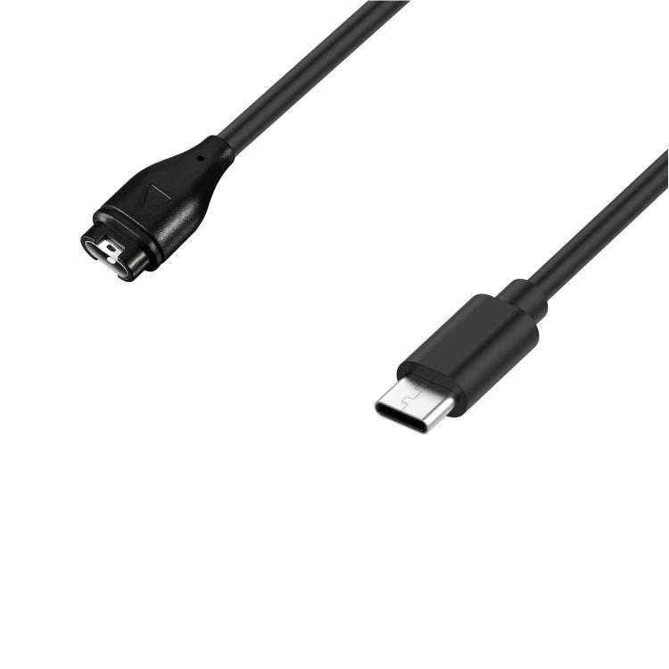 For Garmin Venu 3 Type-C Port 1m Smart Watch Charging Cable(Black)