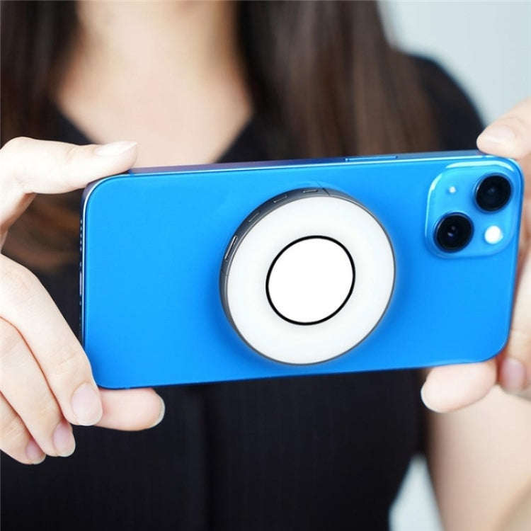 VLOGLITE W36 Mini LED Cell Phone Fill Light With Makeup Mirror Magnetic Selfie Ring Light