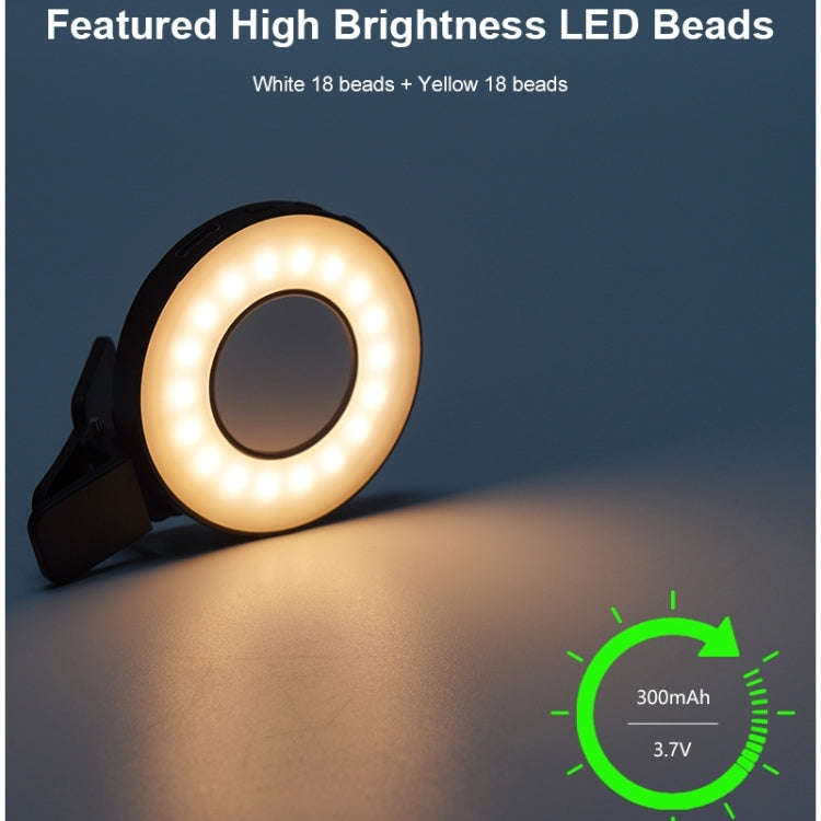 VLOGLITE W36 Mini LED Cell Phone Fill Light With Makeup Mirror Magnetic Selfie Ring Light