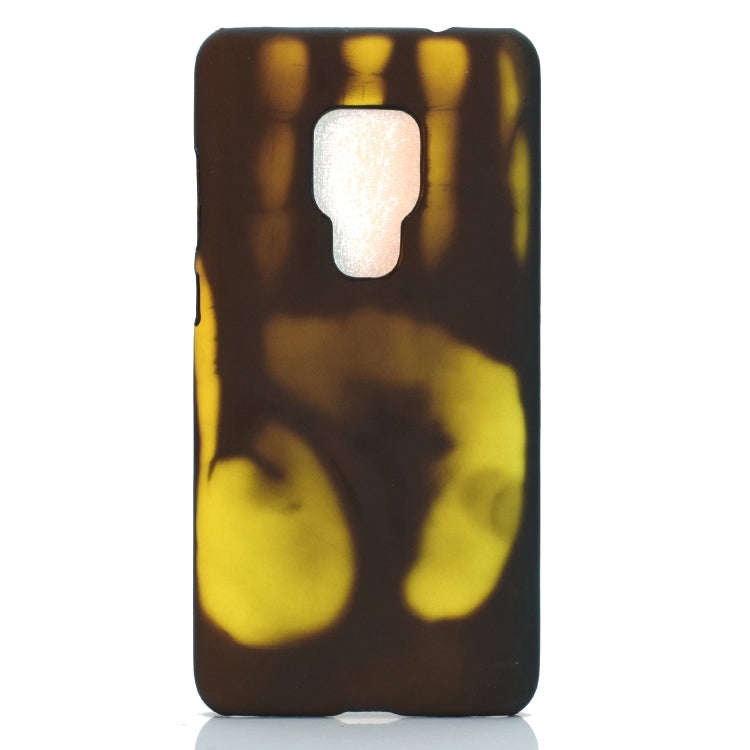 Paste Skin + PC Thermal Sensor Discoloration Case for Huawei Mate 20(Black green)
