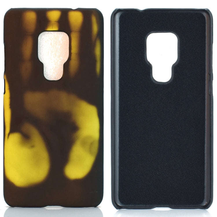 Paste Skin + PC Thermal Sensor Discoloration Case for Huawei Mate 20(Black green)