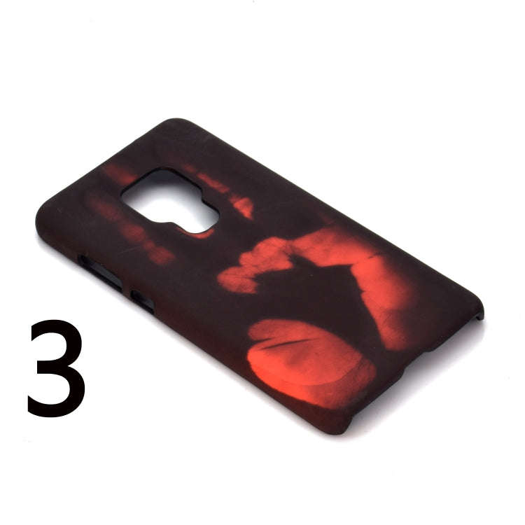 Paste Skin + PC Thermal Sensor Discoloration Case for Huawei Mate 20(Black green)