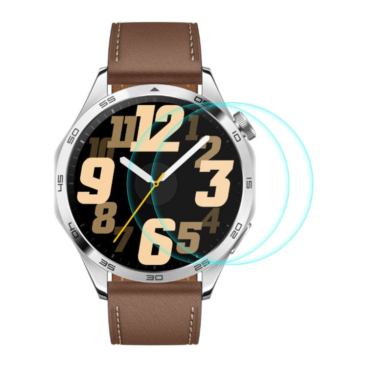 For Huawei Watch GT 4 46mm 2pcs ENKAY Hat-Prince 0.2mm 9H Tempered Glass Screen Protector Watch Film