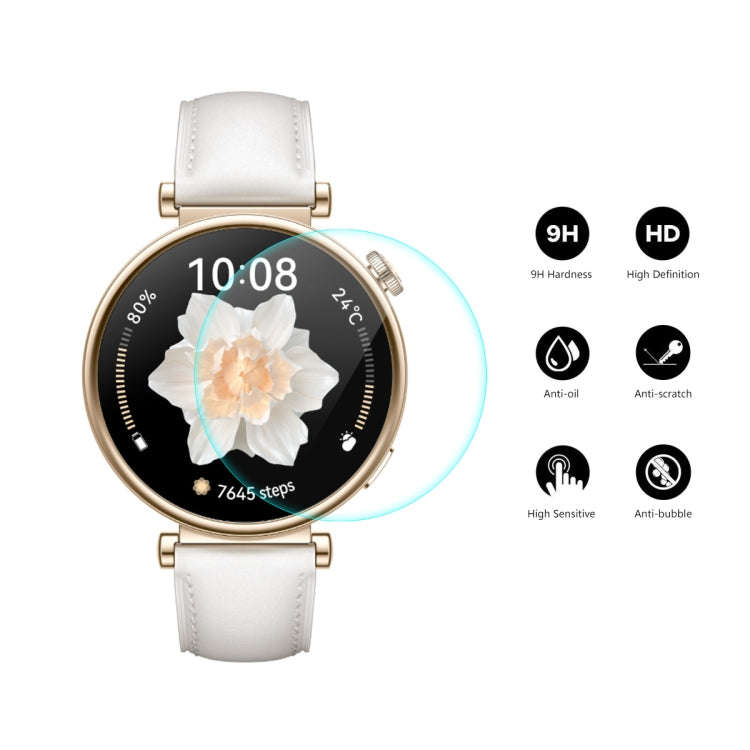 For Huawei Watch GT 4 41mm 5pcs ENKAY Hat-Prince 0.2mm 9H Tempered Glass Screen Protector Watch Film