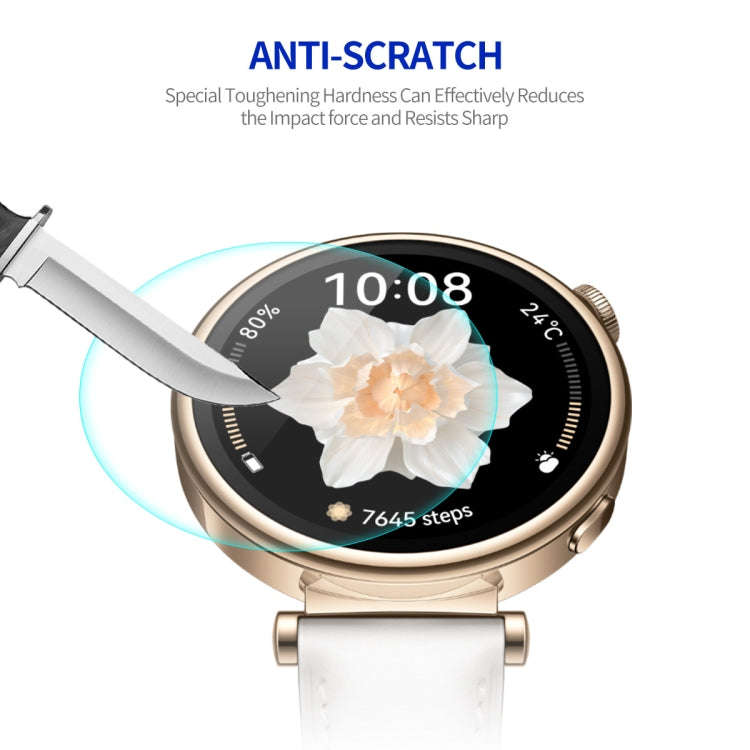 For Huawei Watch GT 4 41mm 5pcs ENKAY Hat-Prince 0.2mm 9H Tempered Glass Screen Protector Watch Film