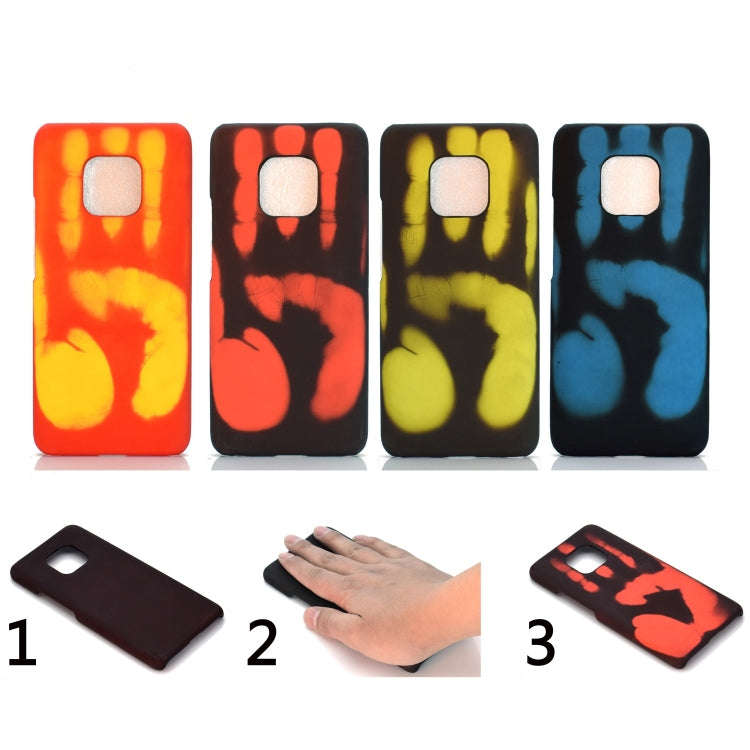 Paste Skin + PC Thermal Sensor Discoloration Case for Huawei Mate 20 Pro(Red yellow)