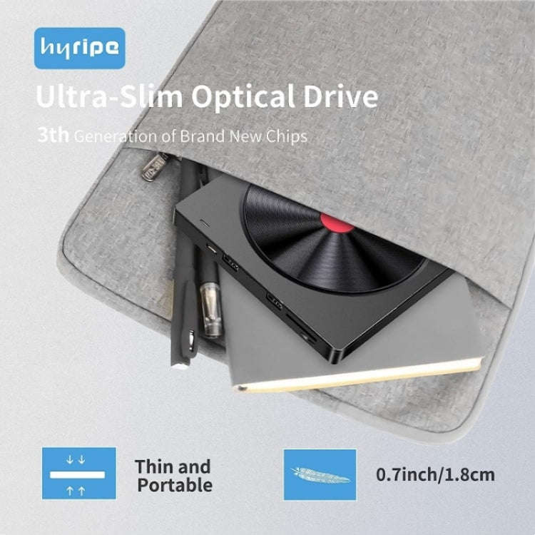 052 USB + Type-C DVD Burner Readable SD / TF Card DVD-RW Recorder PC External Optical Drive