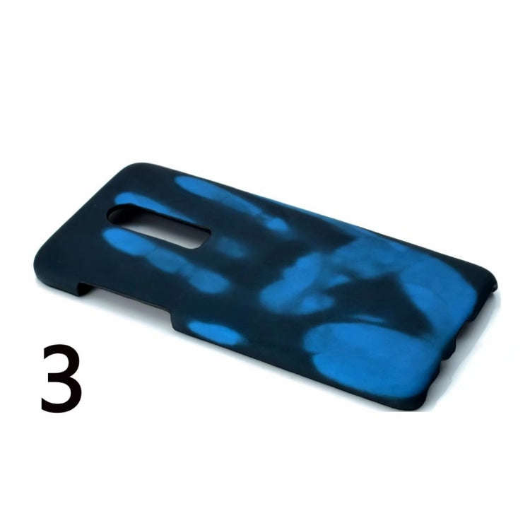 Paste Skin + PC Thermal Sensor Discoloration Case for OnePlus 6(Black red)