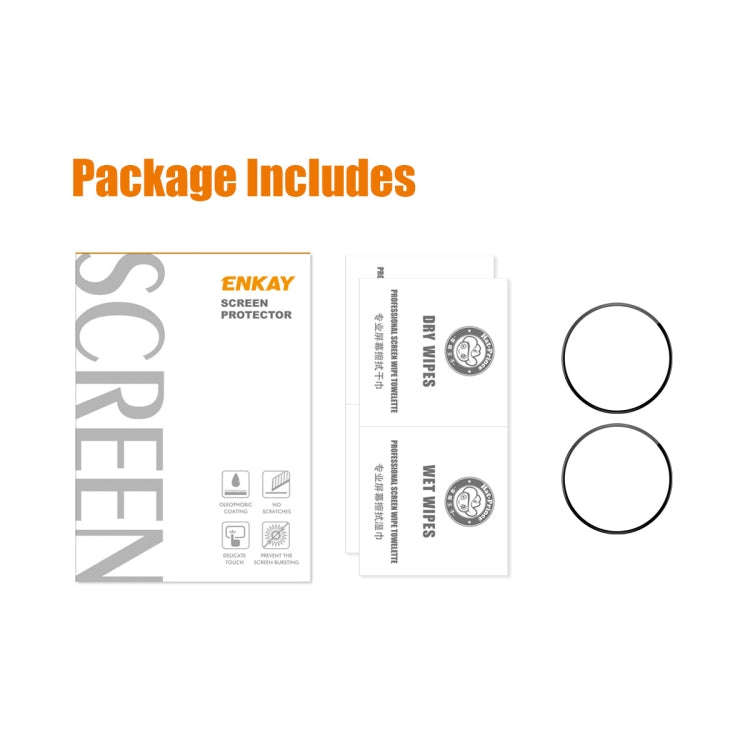 For Amazfit Cheetah / Cheetah Pro 2pcs ENKAY 3D Full Coverage Soft PC Edge PMMA HD Screen Film