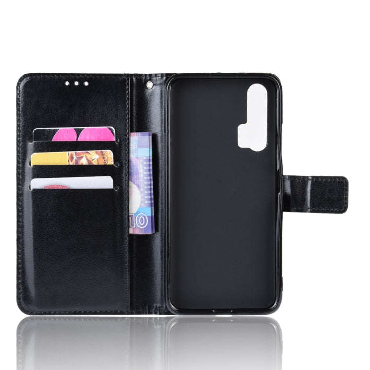 Retro Crazy Horse Texture Horizontal Flip Leather Case for HUAWEI Honor 20pro  , with Holder & Ca...