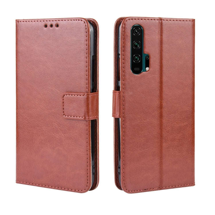 Retro Crazy Horse Texture Horizontal Flip Leather Case for HUAWEI Honor 20pro  , with Holder & Ca...