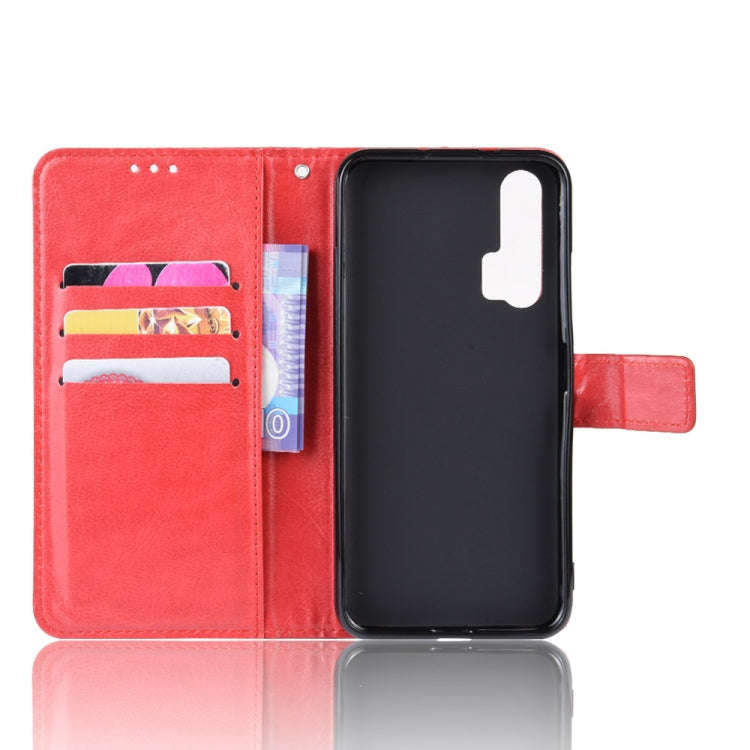 Retro Crazy Horse Texture Horizontal Flip Leather Case for HUAWEI Honor 20pro  , with Holder & Ca...