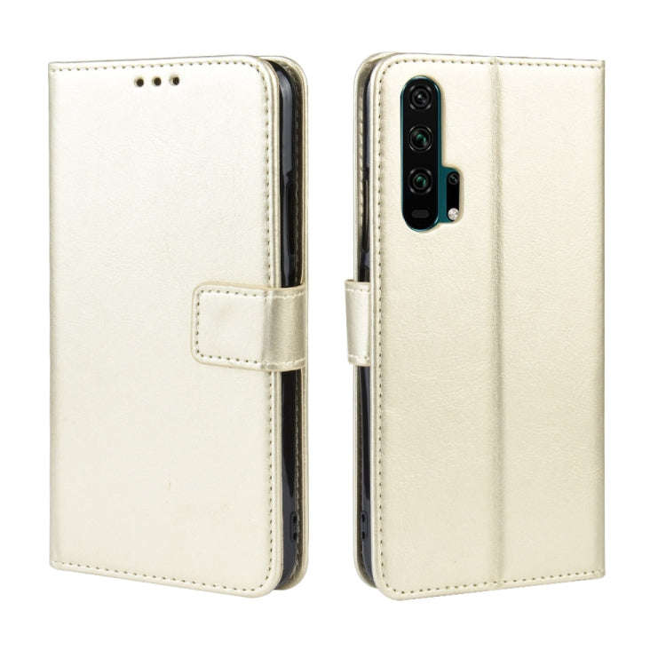 Retro Crazy Horse Texture Horizontal Flip Leather Case for HUAWEI Honor 20pro  , with Holder & Ca...