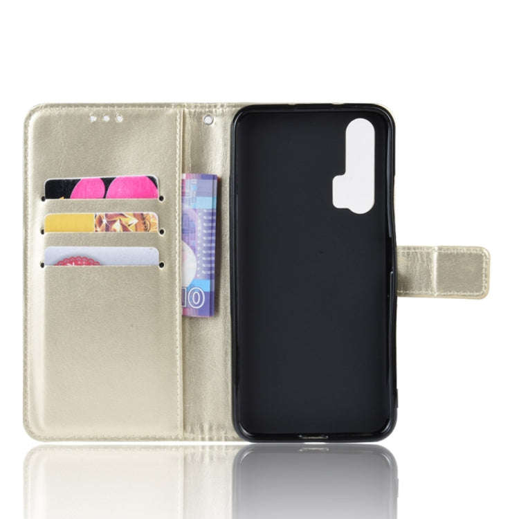 Retro Crazy Horse Texture Horizontal Flip Leather Case for HUAWEI Honor 20pro  , with Holder & Ca...