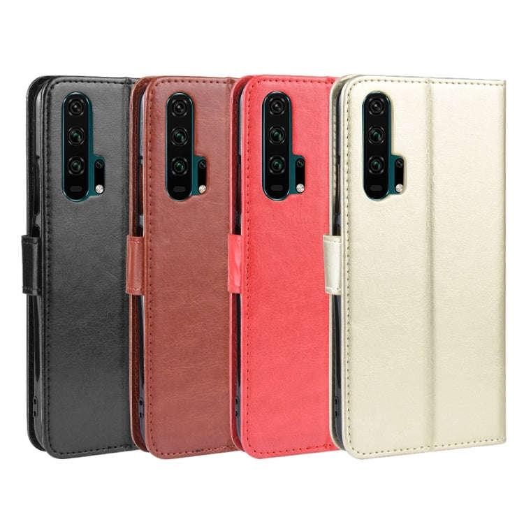 Retro Crazy Horse Texture Horizontal Flip Leather Case for HUAWEI Honor 20pro  , with Holder & Ca...