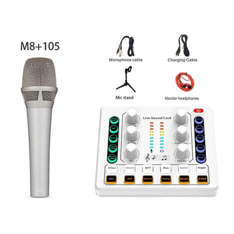 BM800 Live Sound Card with Condenser Microphone Kit(Black)