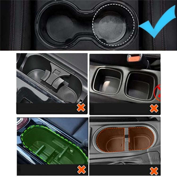 D04 Wth 2 Coffee Cup Car Cup Holder Adjustable Rotating Cell Phone Car Mount Holder(Grey)