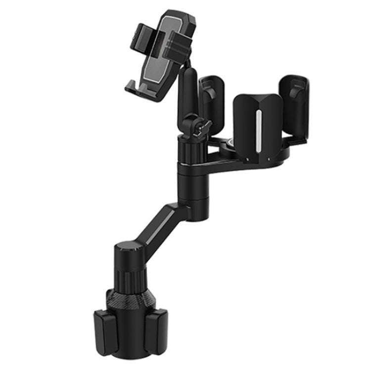 D08 With Adjustable Snack Cup Cup Holder Phone Mount For Car Phone Clamping Mount Holder(Grey)