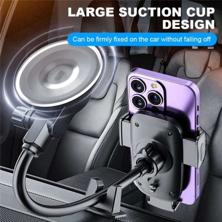 X034 Universal Truck Bus Dashboard Flexible Adjustable Windshield Suction Cup Car Phone Holder(Bl...