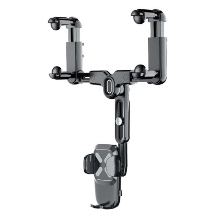 R010 Universal Vehicle Rearview Mirror Phone Holder Multifunctional Retractable Cell Phone Car Mo...