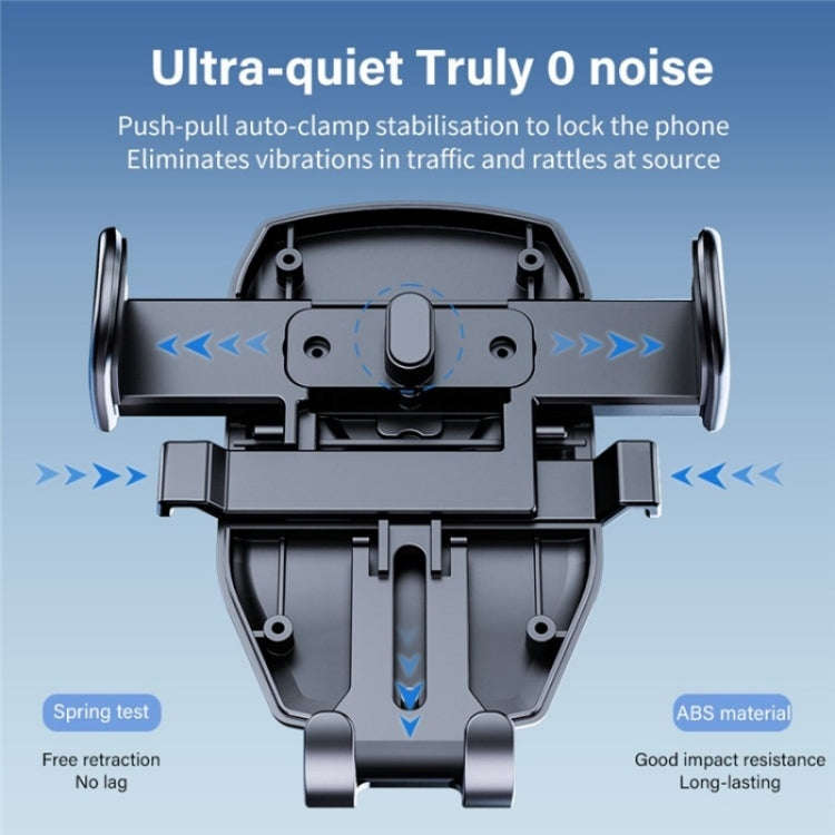D46+101+K5 Universal Suction Cup Car Center Console Phone Mount Bracket With Telescopic Arm