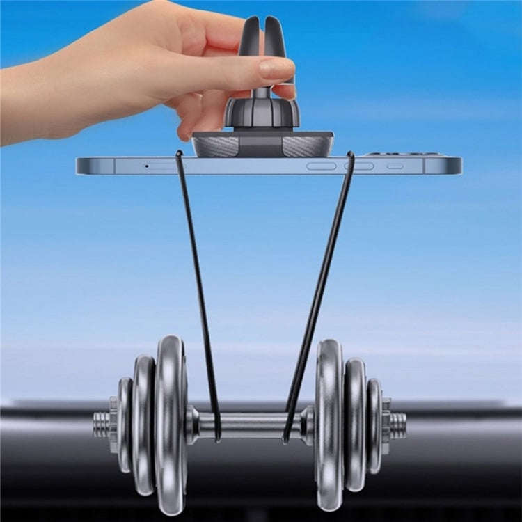 C18 With Air Vent Clip Car Adhesive Dashboard Mount Magnetic Phone Holder Bracket