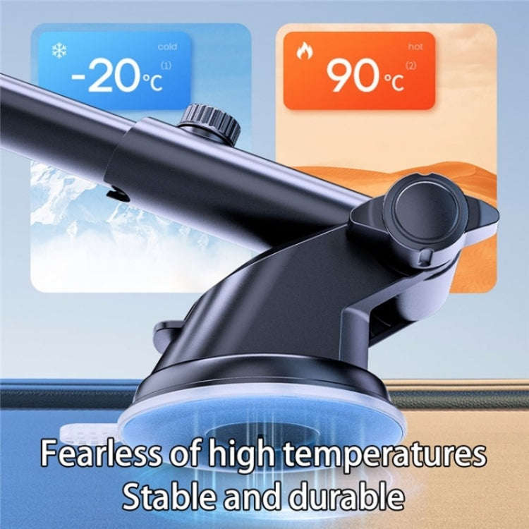 D39+105 With Air Vent Clip Suction Cup Base Telescopic Arm Automatic Clamp Car Phone Holder Bracket
