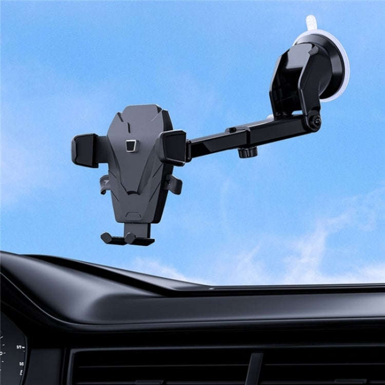 D39+105 With Air Vent Clip Suction Cup Base Telescopic Arm Automatic Clamp Car Phone Holder Bracket