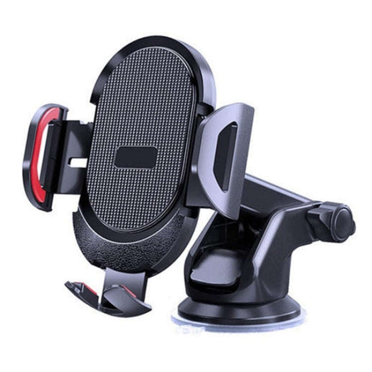 D33 With Air Vent Clip Suction Cup Base Gravity Sensing Car Phone Holder Bracket(Red)