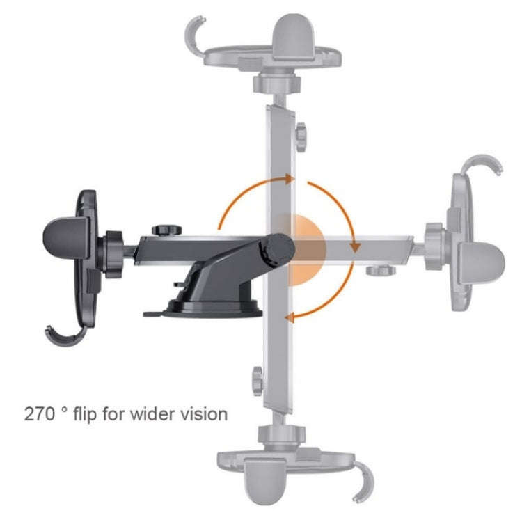 D33 With Air Vent Clip Suction Cup Base Gravity Sensing Car Phone Holder Bracket(Red)