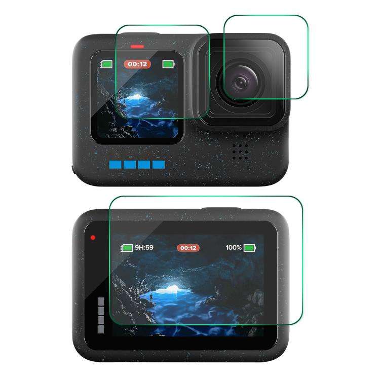 For GoPro HERO12 Black ENKAY Hat-Prince 9H 0.2mm High Alumina-silicon Front  Back Camera Tempe...