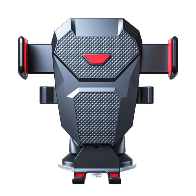 D25+105+K5 Auto Locking Car Phone Clip Telescopic Suction Cup Dashboard Phone Mount Holder(Red)