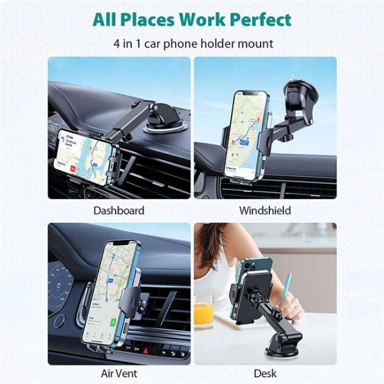 D-281+105+K5 Dashboard Cell Phone Mount Car Air Vent Bracket Car Phone Holder Suction Cup