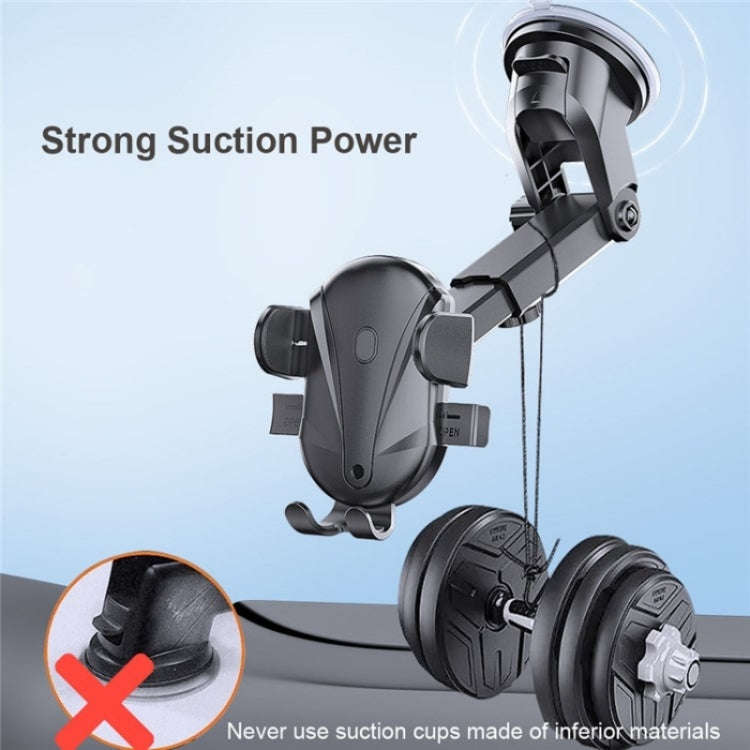 D-43+128+120 Multi-functional Car Air Vent Dashboard Telescopic Suction Cell Phone Mount