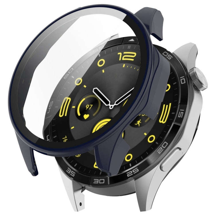 For Huawei Watch GT 4 46mm PC + Tempered Film Integrated Watch Protective Case(Blue)