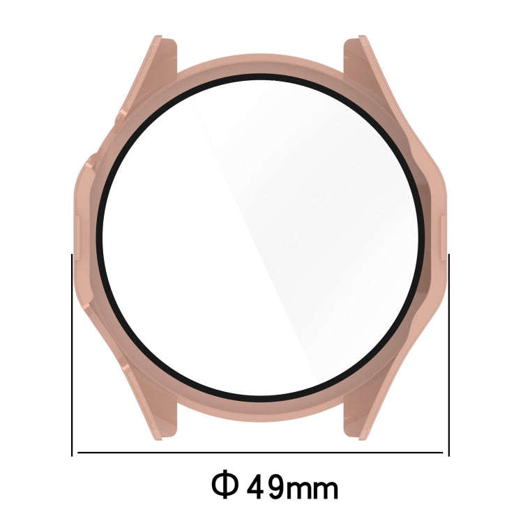 For Huawei Watch GT 4 46mm PC + Tempered Film Integrated Watch Protective Case(Blue)