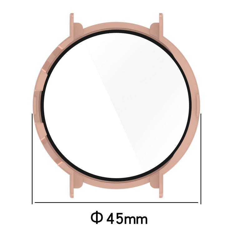 For Huawei Watch GT 4 41mm PC + Tempered Film Integrated Watch Protective Case(Ivory White)