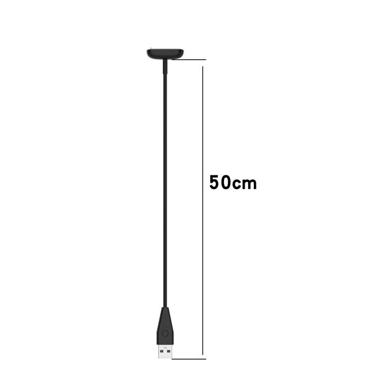 For Fitbit Charge 6 USB Port Smart Watch Charging Cable with Reset Key, Length:50cm