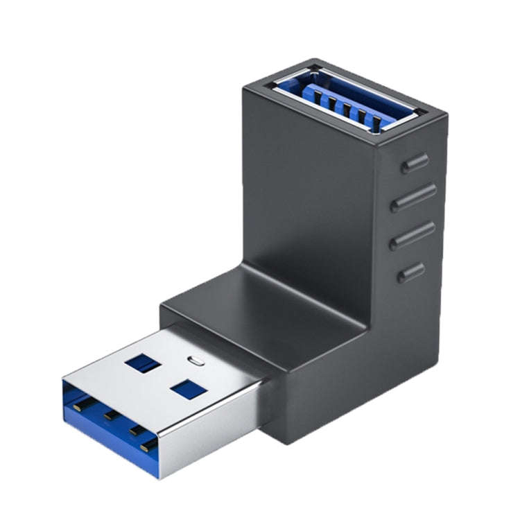 ENKAY USB 3.0 Adapter 90 Degree Angle Male to Female Combo Coupler Extender Connector, Angle:Vert...